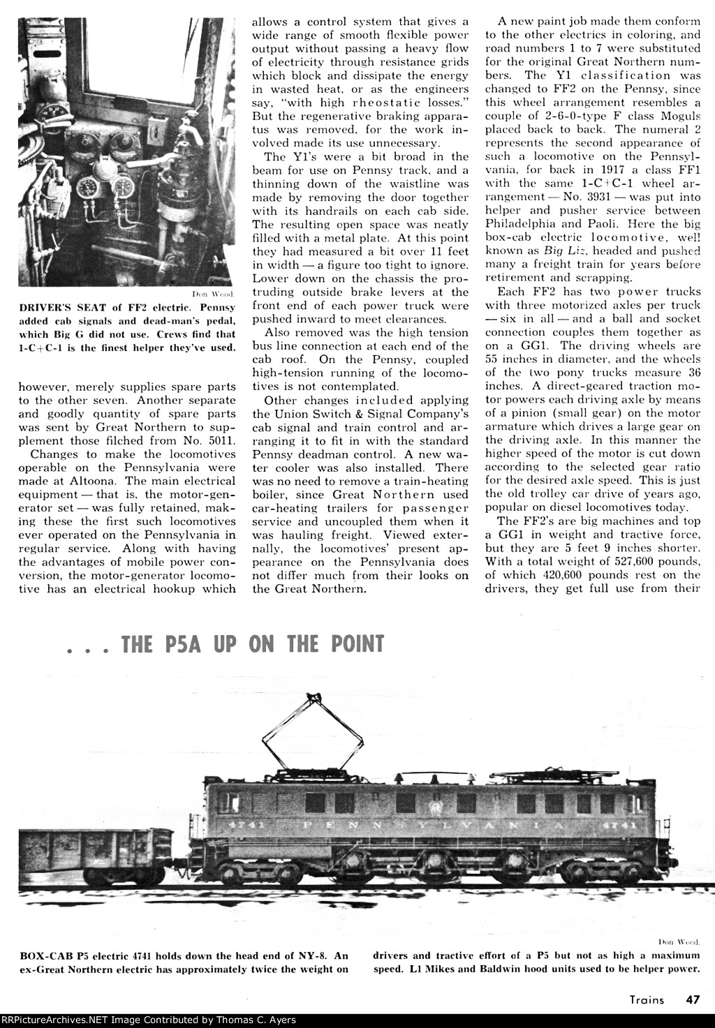 Pennsys "New" FF-2 Electrics, Page 47, 1958